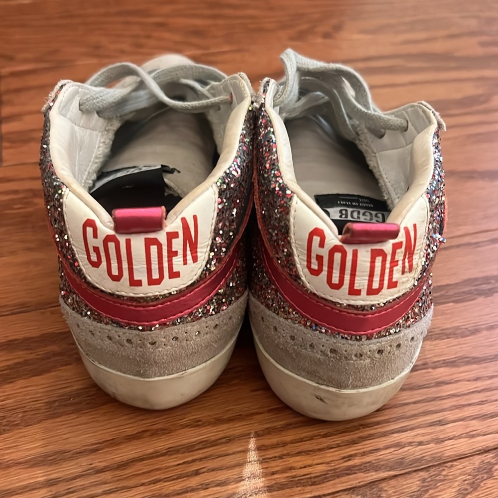 Golden Goose Pink sparkly Mid Stars. Size 38 - Picture 4 of 6